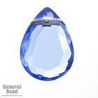8mm x 11mm Sapphire Flat Teardrop #AZP004-General Bead