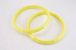 Spring Yellow Faceted Bangle #BAN008-General Bead