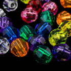 Beadery Transparent Multi Faceted Round Bead Mix (4mm, 6mm, 8mm, 10mm, 12mm)-General Bead