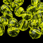 Beadery Transparent Pale Yellow Faceted Round Beads (4mm, 6mm, 8mm, 10mm)-General Bead