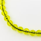 Beadery Transparent Pale Yellow Faceted Round Beads (4mm, 6mm, 8mm, 10mm)-General Bead