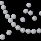 Beadery Opaque White Faceted Round Beads (4mm, 6mm, 8mm, 10mm)-General Bead