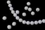 Beadery Opaque White Faceted Round Beads (4mm, 6mm, 8mm, 10mm)-General Bead