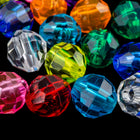 Beadery Transparent Multi Faceted Round Bead Mix (4mm, 6mm, 8mm, 10mm, 12mm)-General Bead