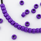 6mm x 9mm Beadery Opaque Purple Pony Plastic Craft Bead-General Bead