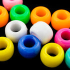 6mm x 9mm Beadery "Opaque Multi" Pony Plastic Craft Bead Mix-General Bead