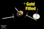 6mm Gold Filled Flat Ear Post #BGA018-General Bead
