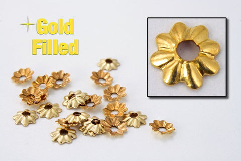 3.8mm Gold Filled Bead Cap #BGA026-General Bead