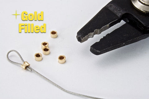 1mm 14k Gold Filled Tube Crimp #BGB027-General Bead