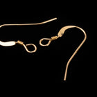 19mm Gold Filled Hammered French Ear Wire #BGC017