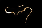 19mm Gold Filled Hammered French Ear Wire #BGC017