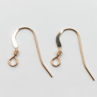 19mm Gold Filled Hammered French Ear Wire #BGC017