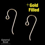 20mm Gold Filled Shepherd Hook Ear Wire #BGD017-General Bead