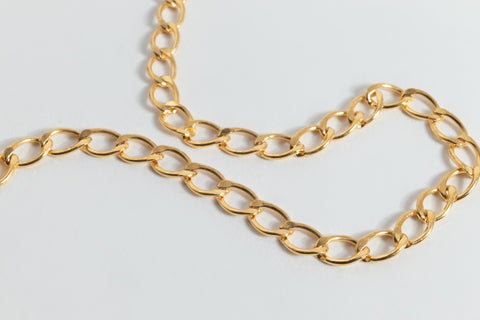 4mm x 3mm 14 Karat Gold Filled Curb Chain #BGF089