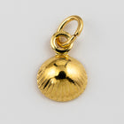 10mm Gold Plated Seashell Charm #BGJ045-General Bead