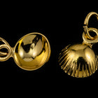 10mm Gold Plated Seashell Charm #BGJ045-General Bead