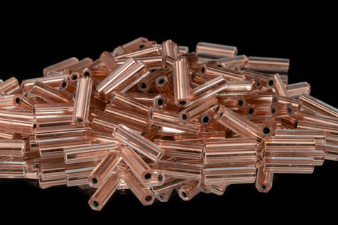 6mm Copper Lined Crystal Miyuki Hex Bugle (5 Gm, 50 Gm, 100 Gm)