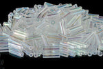 6mm Crystal AB Miyuki Smooth Bugle (8.5 Gm, 125 Gm, 250 Gm)