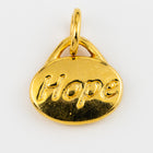 11mm Gold Plated Hope Charm #BGM045-General Bead