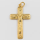 29mm Gold Plated Crucifix #BGR045-General Bead