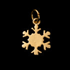 11mm Gold Plated Snowflake Charm #BGU045-General Bead