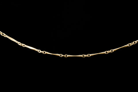 13.5mm x 2.5mm 14 Karat Gold Filled Flattened Bar Chain #BGX089-General Bead