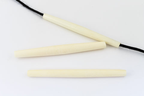3 Inch White Bone Hair Pipe #BNH026-General Bead