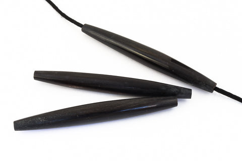 3 Inch Black Horn Hair Pipe #BNH027-General Bead