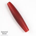 1 1/2 Inch Red Horn Hair Pipe #BNH049-General Bead