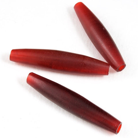1 Inch Red Horn Hair Pipe #BNH046-General Bead
