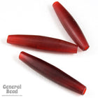 1 1/2 Inch Red Horn Hair Pipe #BNH049-General Bead
