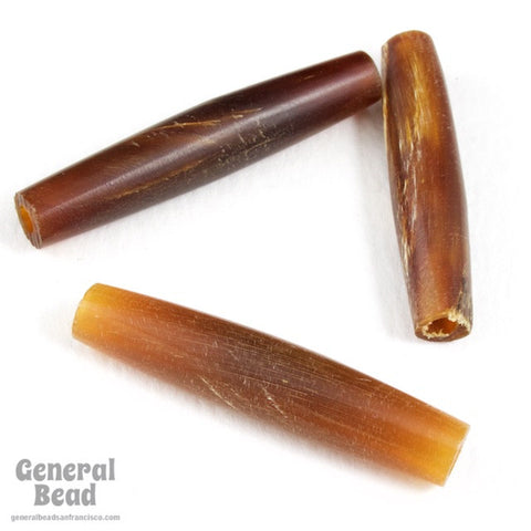 1 1/2 Inch Golden Horn Hair Pipe BNH058-General Bead