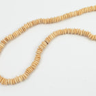 15" Strand 7mm x 2mm Bone Saucer Beads (~185 Pcs) #BNH155