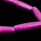 15" Strand 25mm x 5mm Dyed Purple Bone Pipe (17 Pcs) #BNH156