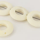 15mm White Bone Ring (4 Pcs) #BNH216-General Bead