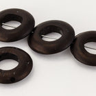 15mm Black Horn Ring (4 Pcs) #BNH217-General Bead