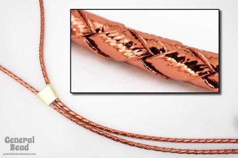 36" Metallic Copper Bolo Cord-General Bead