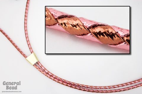 36" Metallic Pink/Copper Bolo Cord-General Bead