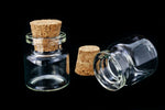 25mm Glass Bottle with Cork #BOT001-General Bead