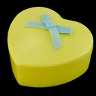 2 1/2”x 1” Pastel Yellow Heart Gift Box #BOX001-General Bead