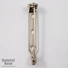 1.25" Silver Tone Bar Pin #BPW004-General Bead