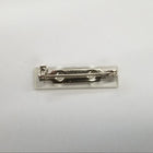 1.125" Silver Bar Pin with Plastic #BPW011-General Bead