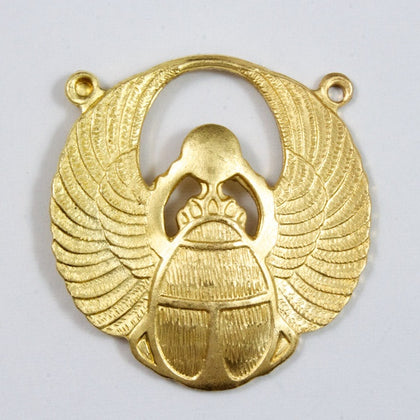 30mm Winged Scarab #BRA003-General Bead