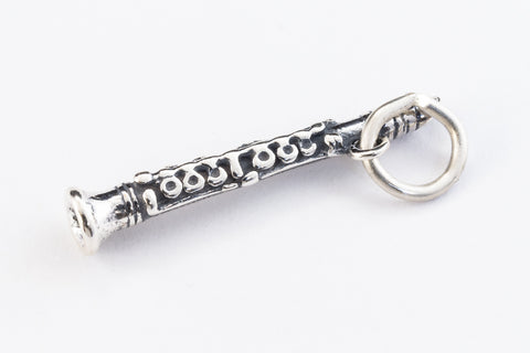 24mm Sterling Silver Clarinet Charm #BSA041-General Bead