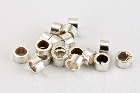 1mm Sterling Silver Tube Crimp #BSA047-General Bead