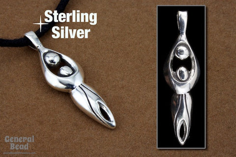 42mm Sterling Silver Goddess Pendant-General Bead