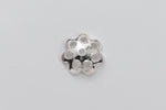 5mm Sterling Silver Filigree Flower Bead Cap #BSA051
