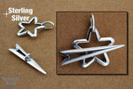 16mm Sterling Silver Star Toggle Clasp-General Bead