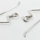 20mm Sterling Silver Angular Ear Wire #BSB017