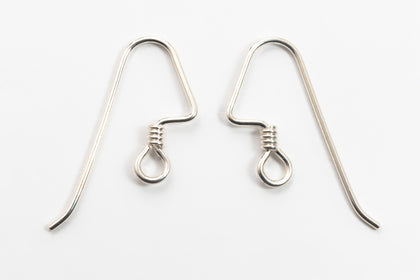 20mm Sterling Silver Angular Ear Wire #BSB017